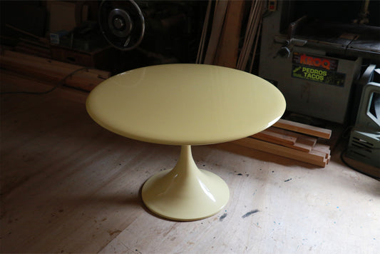 Cream Yellow Round Table