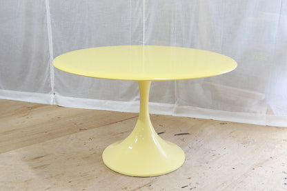 Cream Yellow Round Table